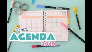 Agenda para imprimir 2019 pdf gratis [upl. by Nonohcle688]