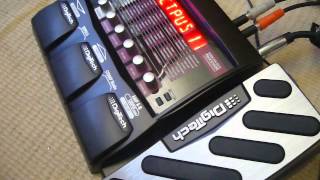 Digitech BP355 bass multi effects with BARITONE guitar [upl. by Ahsiadal]