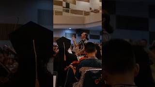 Indonesian Student Orchestra Accompanying Parents singing quotSymphony Yang Indahquot by OnceMekel [upl. by Eicyal]