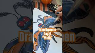 MOTHMAN in my style  drawlloween Day 9 “Moth” [upl. by Rockey]