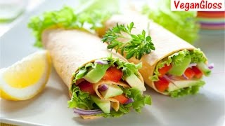 GROENTE WRAPS MET KIDNEY BONEN EN MAIS  VEGAN [upl. by Anicart936]