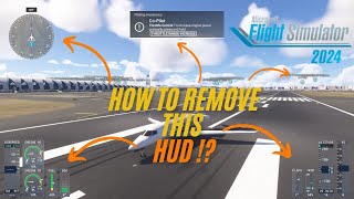 How to hide the HUD OR SPEEDOMETER IN Microsoft Flight Simulator 2024 msfs2024 msfs [upl. by Beall35]