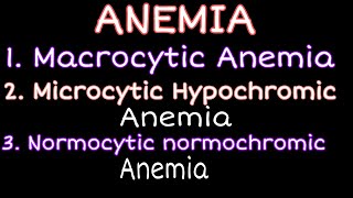 Full introduction of Macrocytic Anemia💯 Microcytic Hypochromic Anemia🔥Normocytic normochromic Anemia [upl. by Yeo]