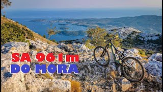 eMtb s VRHA Pelješca  961m do 0m u lovu na trajekt  Sv Ilija [upl. by Eurd80]