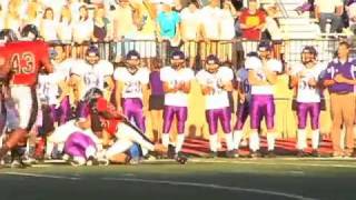 High school football Week 1 East Kentwood 24 Caledonia 20 [upl. by Nauqel]