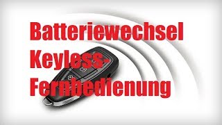 Mondeo mk4 Batteriewechsel KeylessFernbedienung [upl. by Bee392]