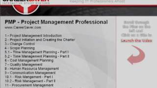 Project Management Professional PMP Video Training  PMBOK 4th Edition [upl. by Aitnecserc]