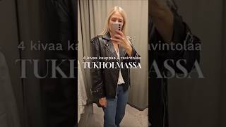 Tukholma vinkit 4 kivaa kauppaa amp ravintolaa matkailu travel stockholm secondhand restaurants [upl. by Riancho]