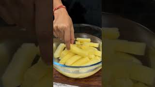 Crispy Potato Fries ASMR Cooking  shorts asmr cooking asmrfood indianasmrworld fries food [upl. by Nilauqcaj611]