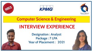 KPMG Interview Experience  2022  Analyst Position [upl. by Woehick344]