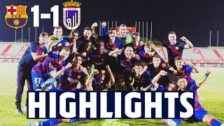 HIGHLIGHTS  Barça B defeat CD Badajoz on pens to reach playoff final [upl. by Nahc]