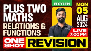 Plus Two Maths  Relations and Functions  One Shot Revision  Xylem Plus Two [upl. by Shirah]