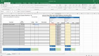 Como fazer uma Planilha Excel de Cotação de Materiais Inteligente [upl. by Eladroc]