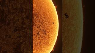 Space Station transit across the Sun September 2024 [upl. by Nonnairb599]