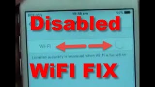 iPhone 6 Permanent Fix For Grayed Out Disable Wifi [upl. by Bryon]