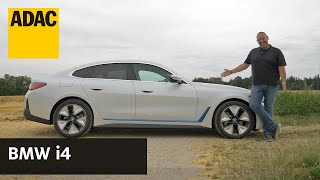 BMW i4 eDrive40 So fährt das elektrische Gran Coupé  ADAC [upl. by Ainavi34]