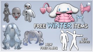 HURRY GET NEW WINTER amp SANRIO FREE ITEMS FOR GIRLS 💙❄️ [upl. by Esela]