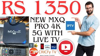 New MXQ Pro 4K 5G Model with Live TV Apps Inbuilt [upl. by Okihcim]