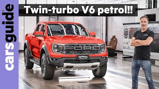 2023 Ford Ranger Raptor New V6 engine and 4x4 performance pickup ute revealed in detailed preview [upl. by Allicsirp]