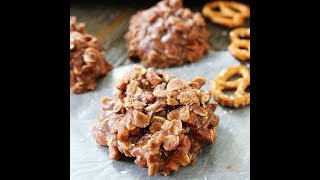 No Bake Chocolate Peanut Butter Pretzel Cookies [upl. by Oremodlab]