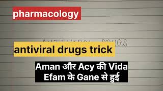 Trick Antiviral Drugs  Pharmacology Bsc nursing 2nd year antiviral antiviraldrugstrick drug [upl. by Salmon869]