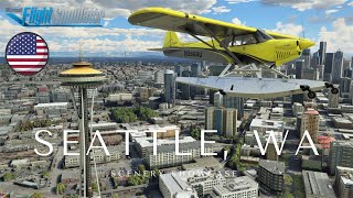 Microsoft Flight Simulator 2020  Drzewiecki Design Seattle Cinematic Scenery Showcase [upl. by Lasyrc298]