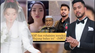 Ruhainies amp Aliff Aziz nikah hujung oktober⁉️😱 [upl. by Dronski]