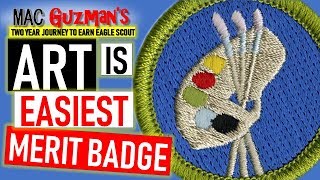 How easy is Art Merit Badge  Top 5 Easy Scout badges [upl. by Lalise]