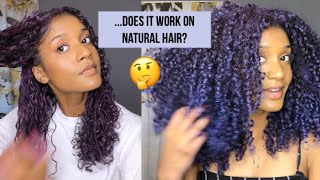 I Tried Temporary Hair Color Wax On My Curls And  Mofajang review  Demo [upl. by Simonne]