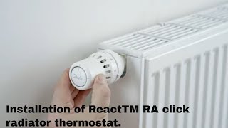 Installation of React™ RA click radiator thermostat [upl. by Acinoda]