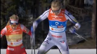 4x5 km stafett kvinner siste etappe VM Seefeld [upl. by Jessalin]