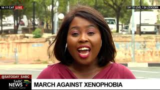 Antixenophobia March I Kopanang Africa group march against xenophobia in Hillbrow Johannesburg [upl. by Droffilc370]