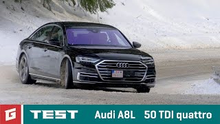 AUDI A8L 50 TDI quattro  NEW ENG SUBTITLES  TEST  GarazTV  Rasťo Chvála [upl. by Nimajeb]