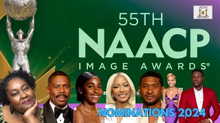 55TH NAACP IMAGE AWARDS NOMINEES 2024 [upl. by Maag806]