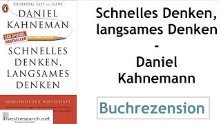 Schnelles Denken langsames Denken  Daniel Kahneman [upl. by Powe]