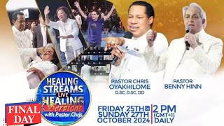 HEALING STREAMS LIVE HEALING SERVICE WITH PASTOR CHRIS AND PST BENNY DAY 3  OCT 27th 2024 [upl. by Yretsym]