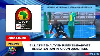 Billiats Penalty Ensures Zimbabwe Warriors Unbeaten Run [upl. by Rhodie10]