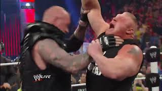 Undertaker Chokeslams to Brock Lesnar [upl. by Nyrroc116]