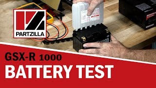 GSXR 1000 Won’t Start  Battery Test  Partzillacom [upl. by Otcefrep]