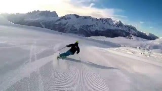 SKI CARVING CARVING SKIING  HEAD SKI  PASSO SAN PELLEGRINO  DOLOMITI SUPERSKI [upl. by Onitsuaf431]