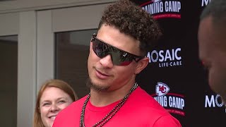 Chiefs quarterback Patrick Mahomes on expecting his third child Im done Ill say that [upl. by Ingeborg738]