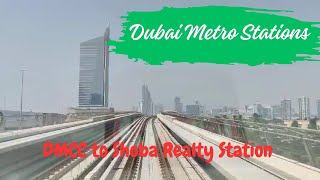 Dubai Metro Stations  DMCC Station to Sobha Realty Station  Marbhie2001 [upl. by Yasmine]