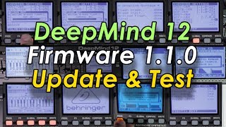 Behringer DeepMind 12 Firmware 110 Update Test [upl. by Nahgen160]