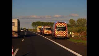 Verkehrsunfall auf Bundesautobahn A24A10 [upl. by Sams]