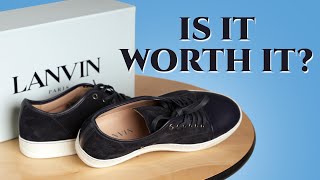 Lanvin Sneakers Are They Worth It  Mens Luxury Parisian Tennis Shoe Review DBB1 [upl. by Gui488]