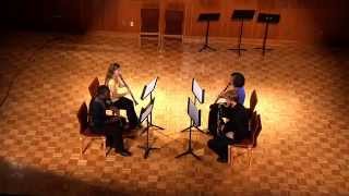 Grenadilla Clarinet Quartet Performs Yves Gourhands Discussion [upl. by Boyden]