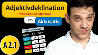 Adjektivdeklination Im Akkusativ  German Adjective Endings in Accusative [upl. by Latsyrd]