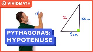 Pythagoras Theorem Find the Hypotenuse  VividMathcom [upl. by Aerol]