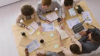 Office Video  People Working As A Team  Group Meeting  Business  Free Stock Footage [upl. by Novej]