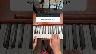 G Major Chord on Piano [upl. by Rihsab545]